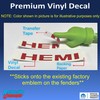 Reflective Concepts - HEMI Emblem Overlay Decal Stickers (Pair) -