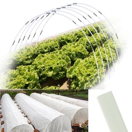Greenhouse Hoops 120pcs, Sunwuk Garden Hoops for 1-3.5ft Wide Raised Bed, 30 Sets of 5.6ft Long Super Bendable Fiberglass Support Hoops Frame, Mini Greenhouse Flat for Row Cover (S Size)