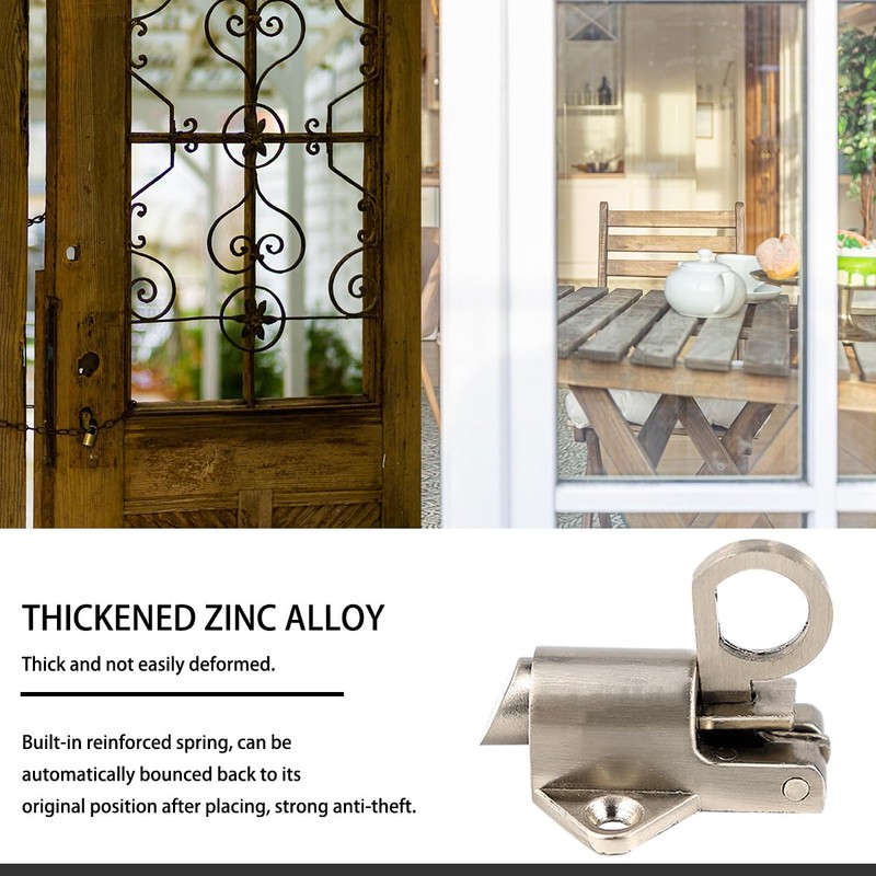 DOERDO Latch Lock Zinc Alloy Automatic Spring Load Bolt Latch,