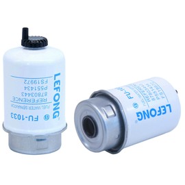 LEFONG FU-1033 Fuel Water Separator Filter Replaces 84565926, 87803443, 87803445, P551434, RE509208 Fits New Holland C227, C327, C332, C334, C337, C338, C345, C362 CASE TR310 Track Loader 580N BACKHOE