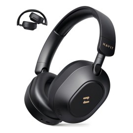 Auriculares inalmbricos Bluetooth 5.4 HAVIT LIFE NC01H Anc Cancelacion de Ruido Hi-Res Audio Diadema con micrfono, color Negro                        