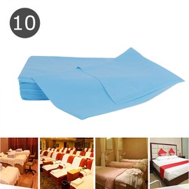Disposable Bed Sheets Massage Sheets Covers Massage Table Sheet Fabric Bed Cover Beauty Salon Hotels Spa Bed Sheets Bed Pads Underpads Massage Table Paper for Massage Facial Waxing 10PCS (Blue)