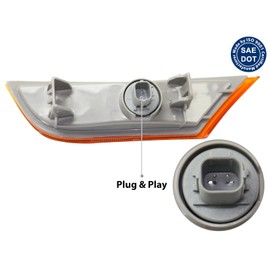 KAP Replacement for Front Fender Halogen Side Marker Lights 2018-2025 Odyssey Passenger Right Side with Bulb Included 33800THRA01 HO2551128