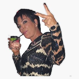 kris jenner Bumper Sticker Vinyl Decal 5 inches