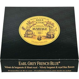 Mariage Frères Earl Grey French Blue Tea Bag, 0.1 oz (2.5 g) x 30 p