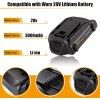 For WORX 2pack For WORX 20V MAX Extend Lithium Battery