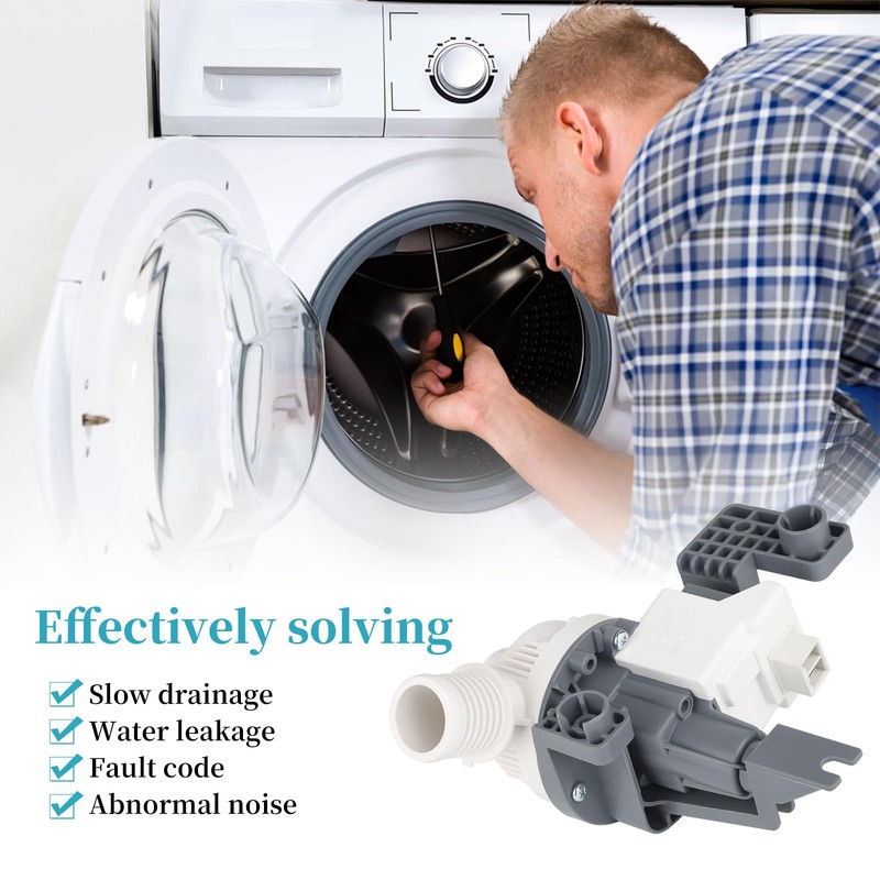 W11396717 W11263349 Washer Drain Pump Assembly Compatible with Whirlpool Maytag
