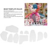 Bear Quilting Template Rulers Acrylic Accurate Rugged Memory Bear Template