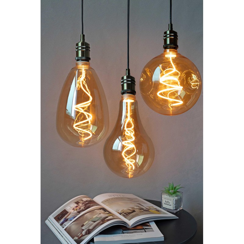 greenandco Vintage Design LED Lamp for Mood Lighting Dimmable E27