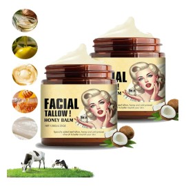 2pcs Crema Para Cuidado Piel De Sebo De Res,crema Facial Con