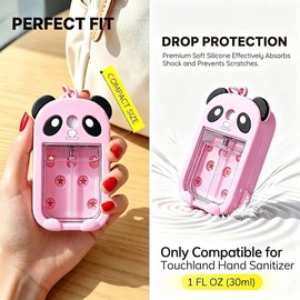 Panda Hand Sanitizer Case, Compatible with Touchland 1 FL OZ Mist