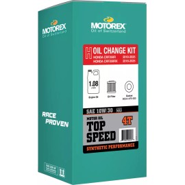 MOTOREX Oil Change Kit Motorex fits Honda CRF 250 R/RX 2018-2025 Filter Motor SAE 10w-30