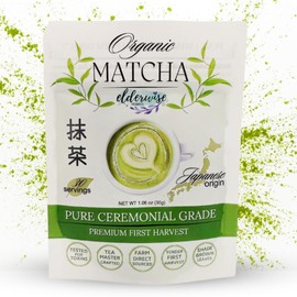 Elderwise Organics Matcha - Green Tea Powder - Ceremonial Grade - Premium Grade Harvest - Authentically Japanese
