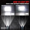 BLIAUTO 5x7 H6054 LED Headlights Dot Approved Rectangle 7x6 LED