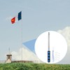 8.2ft Telescopic Handheld Flagpole with Clip, Portable Tour Guide Collapsible