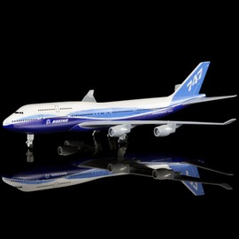 Busyflies Airplane Model Diecast Planes 1/300 Scale Boeing 747 Model Aircraft for Gift