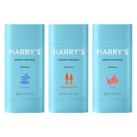 Harry's Men's Deodorant - Redwood, Stone & Fig Scents - Odor Control NEW