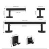 Bathroom Stainless Steel Towel Rack 7 Piece Set Rustproof Colorfast