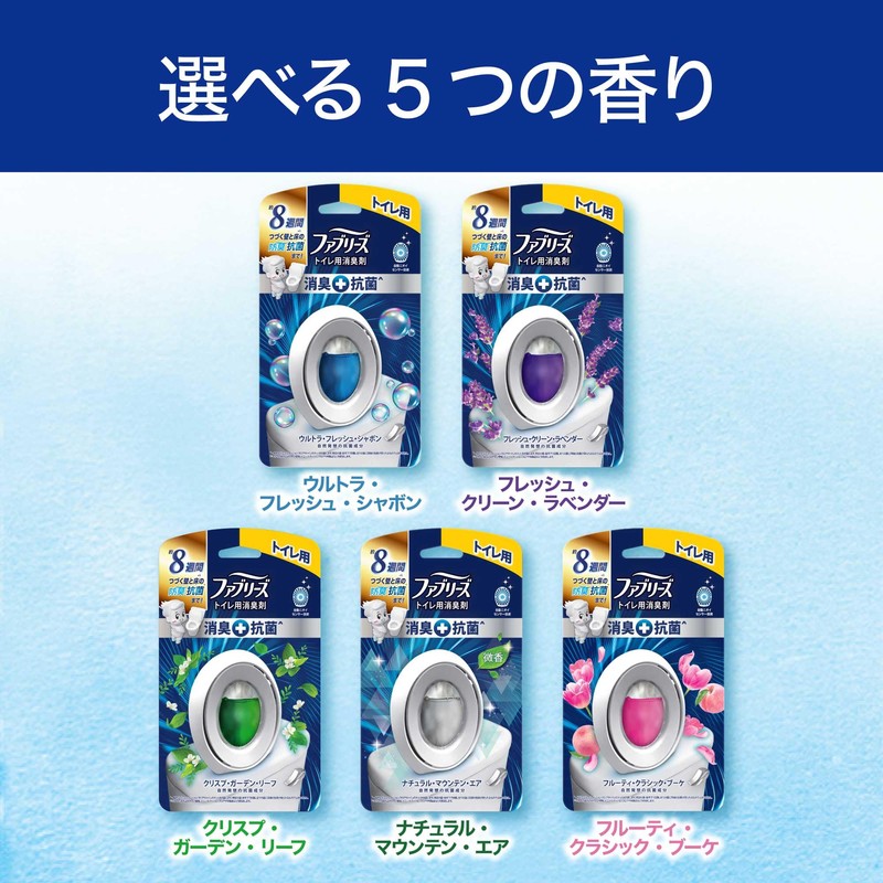 Febreze W Deodorizing Toilet Deodorizer + Antibacterial Natural Mountain Air
