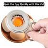 Egg Shell Opener, Stainless Steel Egg Cracker Tool, Easy Egg