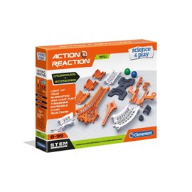 Clementoni 19167 Clementoni-19167-Science and Play-Action & Reaction Platforms, Junctions and Crossroads-Made in Italy-Track Set-Construction Toys for Kids from 6 Years and Older, English