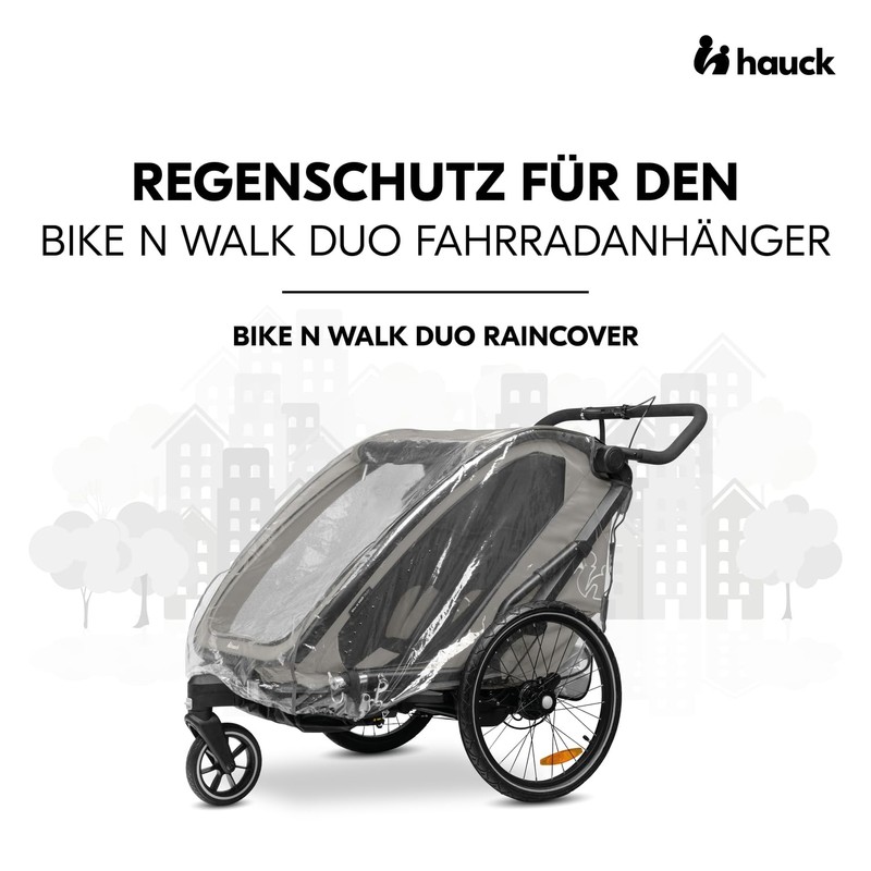 hauck Rain Cover for Bike N Walk Duo Bicycle Trailer