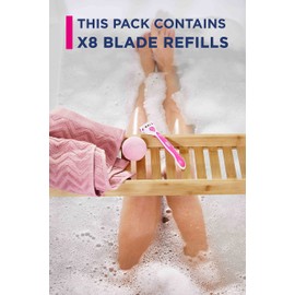WILKINSON SWORD - Quattro For Women | Smooth Glide| 8 x Razor Blade Refills