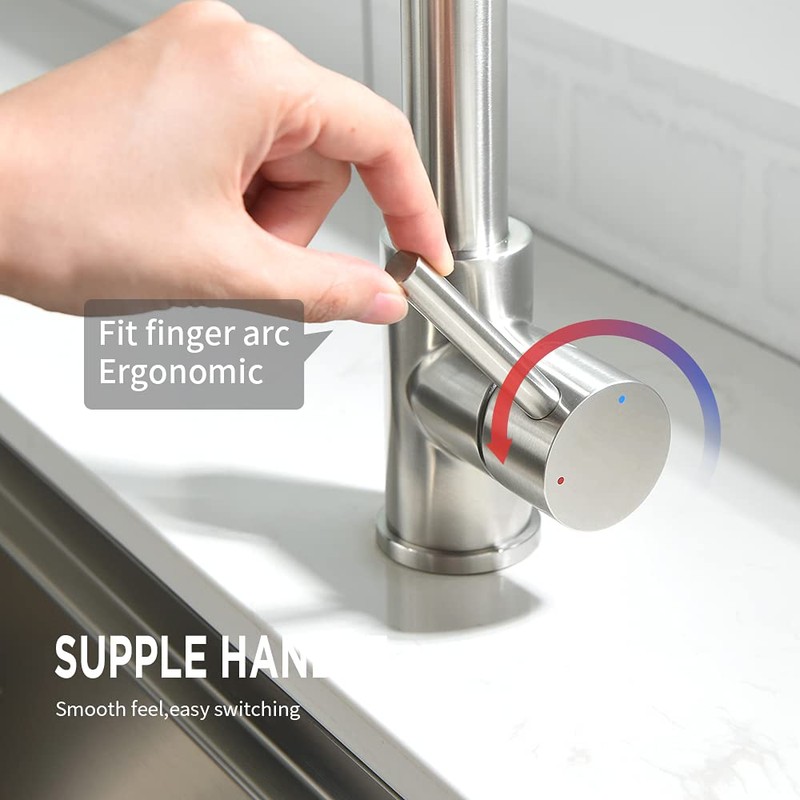 Kitchen Faucet, Kitchen Faucets with Pull Down Sprayer Sus304 Stainless
