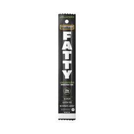 FATTY Grass-Fed Beef Smoked Meat Sticks, Jalapeno Flavor, 13g Protein Per Stick, 2 oz.