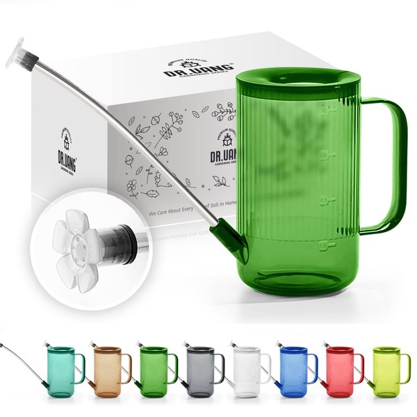 DR.UANG Small Watering Can Indoor Plants with Long Spout (1L,