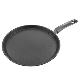 Rumplex Crepe Pan 24 cm Non-Stick Coating Carbon Steel Compatible with Electric Gas Cookers Including Induction Healthy Cooking Perfect
