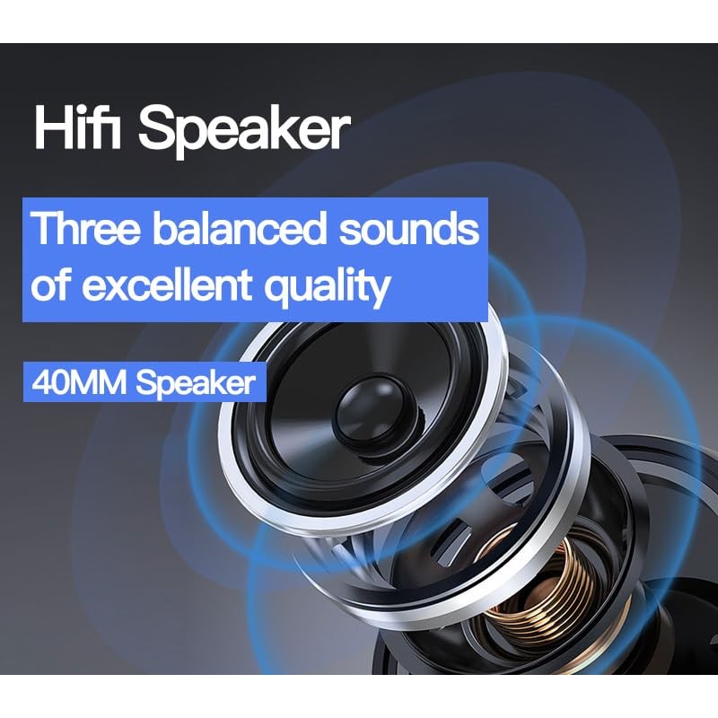 Upgraded Hybrid Noise Cancelling Wireless Bluetooth Headphones Over Ear with