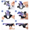AHIER Acrylic Elongated Swallow Self-Adhesive Gel Nail Extension Forms, 100PCS