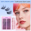 Sultrya DIY Eyelash Extension Cluster Kit Natural Wispy Individual Lashes