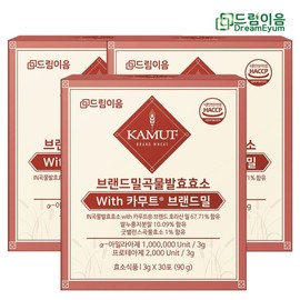 드림이음 카무트 효소 브랜드밀 곡류 발효효소 3g x 90포 3개월분 Dreamium Kamut Enzyme Brand Millet Grain Fermented Enzyme 3g x 90 Packs 3-Month Supply