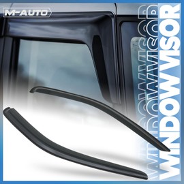 M-AUTO Window Visor Shade Compatible with 05-10 Dodge Dakota Extended Cab, Tape-On, 2 PCs