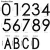 6 inch Modern 3D House Numbers, BetterJonny Balck Acrylic Anti-Rust