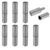 8 PCS Weldable Barrel Hinges 2-3/8" x 5/8" Heavy Duty