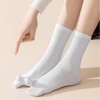 Qzkouma FEND-45 Women's 2 Toe Socks, 5-Pair Set, Cotton Blend,