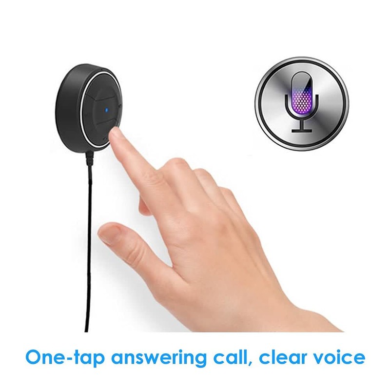 TECEVO Bluetooth 5.0 Handsfree Car Kit - Bluetooth Music Receiver,