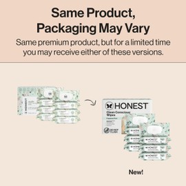 The Honest Company Clean Conscious Multi-Use Wipes Unscented Hypoallergenic Baby for Sensitive Skin 99% Water Plant-Based Compostable Geo Mood 576 Count