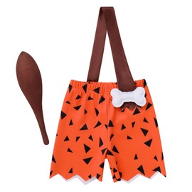OBEEII Kids Baby Boys Girls The Flintstones BAMM-BAMM Costume Baby Toddler Fred Flintstone Costume Cosplay Photo Shoot boy 12-18 Months