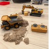 Remote Control Excavator Construction Toys for Boys, 2×1200mAh RC Construction