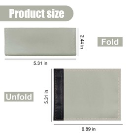 LHDOS 2PCS Car Grab Handle Cover, Anti-Scratch Auto Inner Front Rear Door Pull Handle Cover, PU Leather Door Grip Gloves Protector Auto Interior Decoration Accessories for Car, Truck, SUV (Grey)