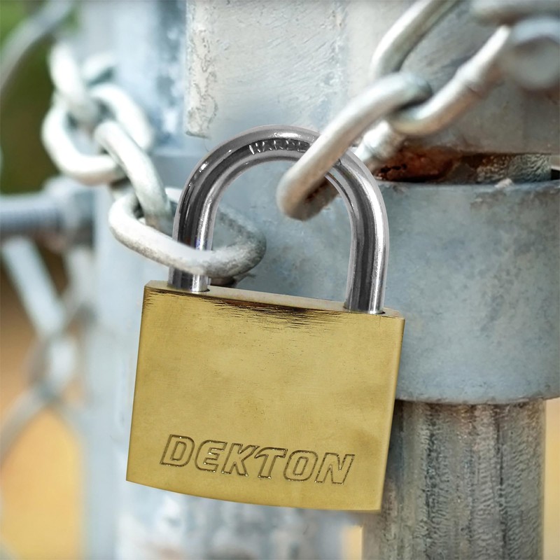 Dekton DT70141 40mm 2pc/Set Key Alike Short Shackle, Silver