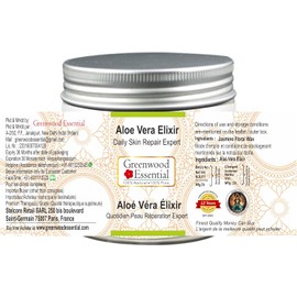 Greenwood Essential Elixir Puro De Aloe Vera (Gel) Reparación Diaria De La Piel Experto Grado Terapéutico 50 G (1,76 Oz)