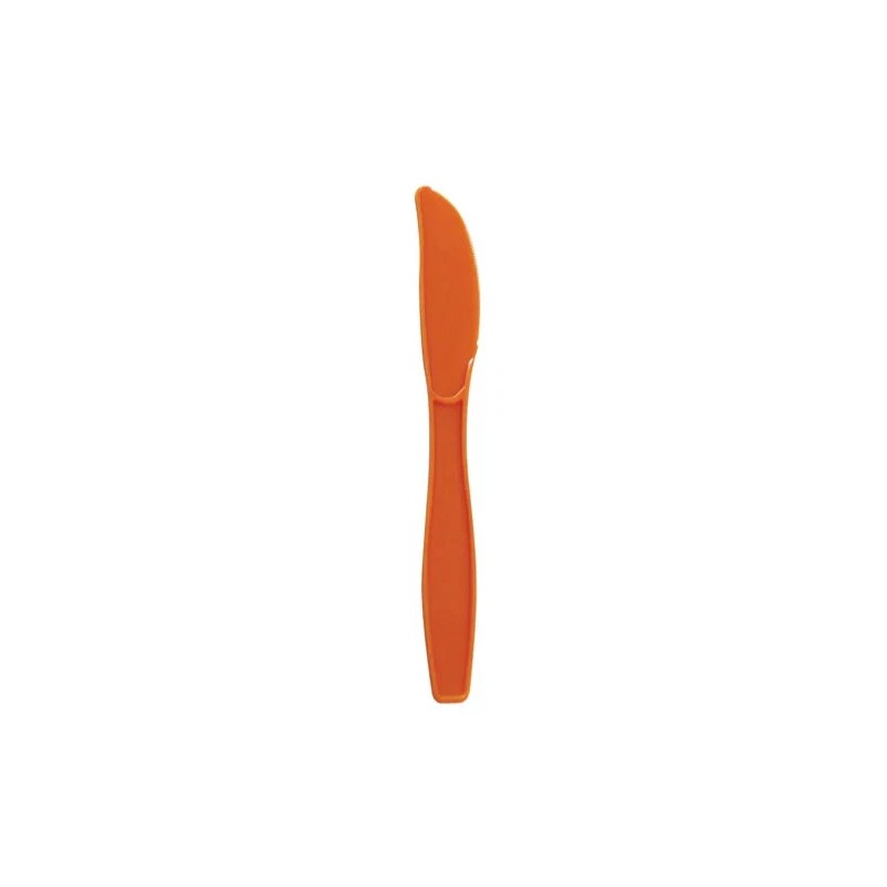 Karat PP Plastic Extra Heavy Weight Knives - Orange -