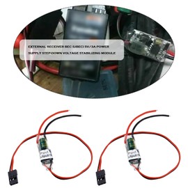 OTOTEC 2pcs RC Receiver Power Switch Servo Power Supply 3A 5V UBEC for RC Quadcopter Aeroplane FPV Camera Servo Power Supply