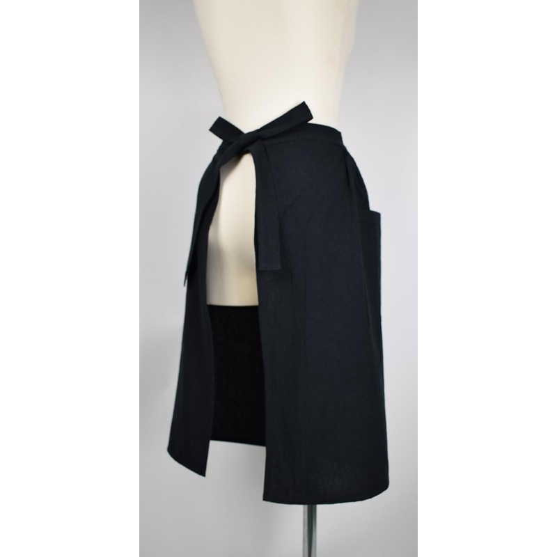 Berry Apron, Salon Apron, Made in Japan, Plain, Loose Fit,