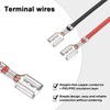 sourcing map 30Pcs Double Head Female Spade Crimp Terminal with